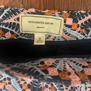 Moulinette Soeurs Black and Pink Lace skirt